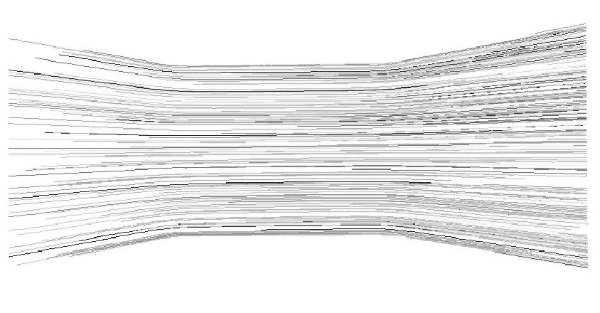 圖8 入口速度為0.1m/s的速度云圖