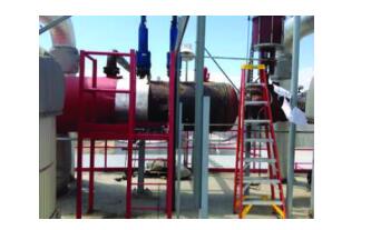 圖：在蒸汽泄放系統(tǒng)上安裝了無線振動(dòng)傳感器，以分析導(dǎo)致裂縫失效的振動(dòng)原因。