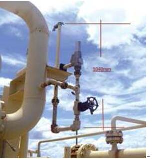 圖：打開時，此閥門將流體排放到大氣中。